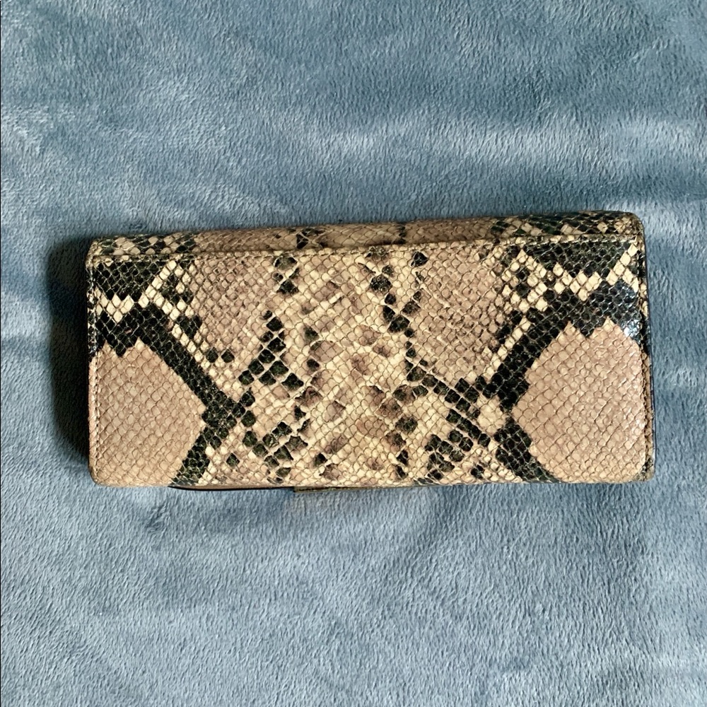 Coach Python Embossed Leather Wallet - Picture 3 of 3